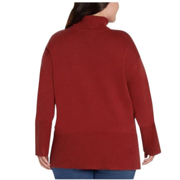NEW GAP Cotton Turtleneck Sweater | Red - Picture 6 of 10
